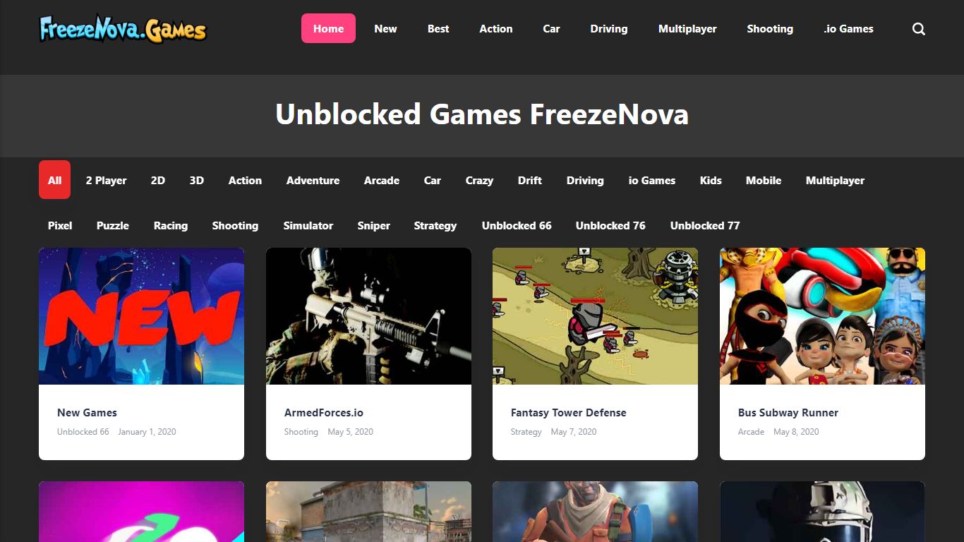 Unblocked Games FreezeNova